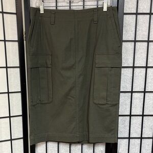 Vince Dark Green Pencil Skirt